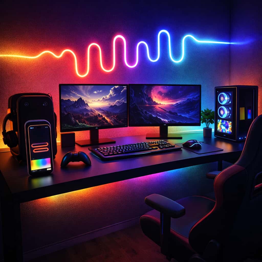 Luz LED RGB para Setup Gamer (Sync con Música)