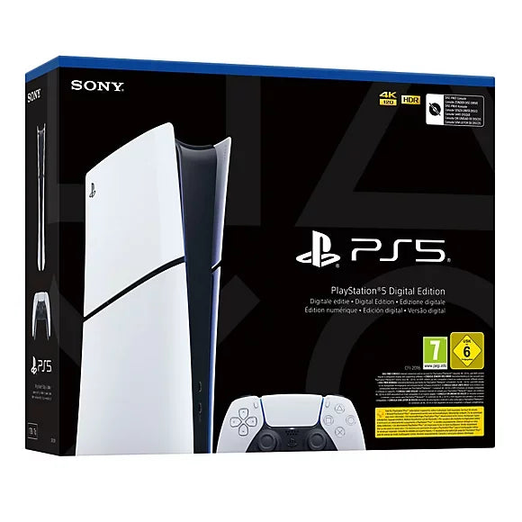 PlayStation 5 PS5 Slim 825GB Digital Edition EU – Consola Gaming Compacta con SSD de Alta Velocidad