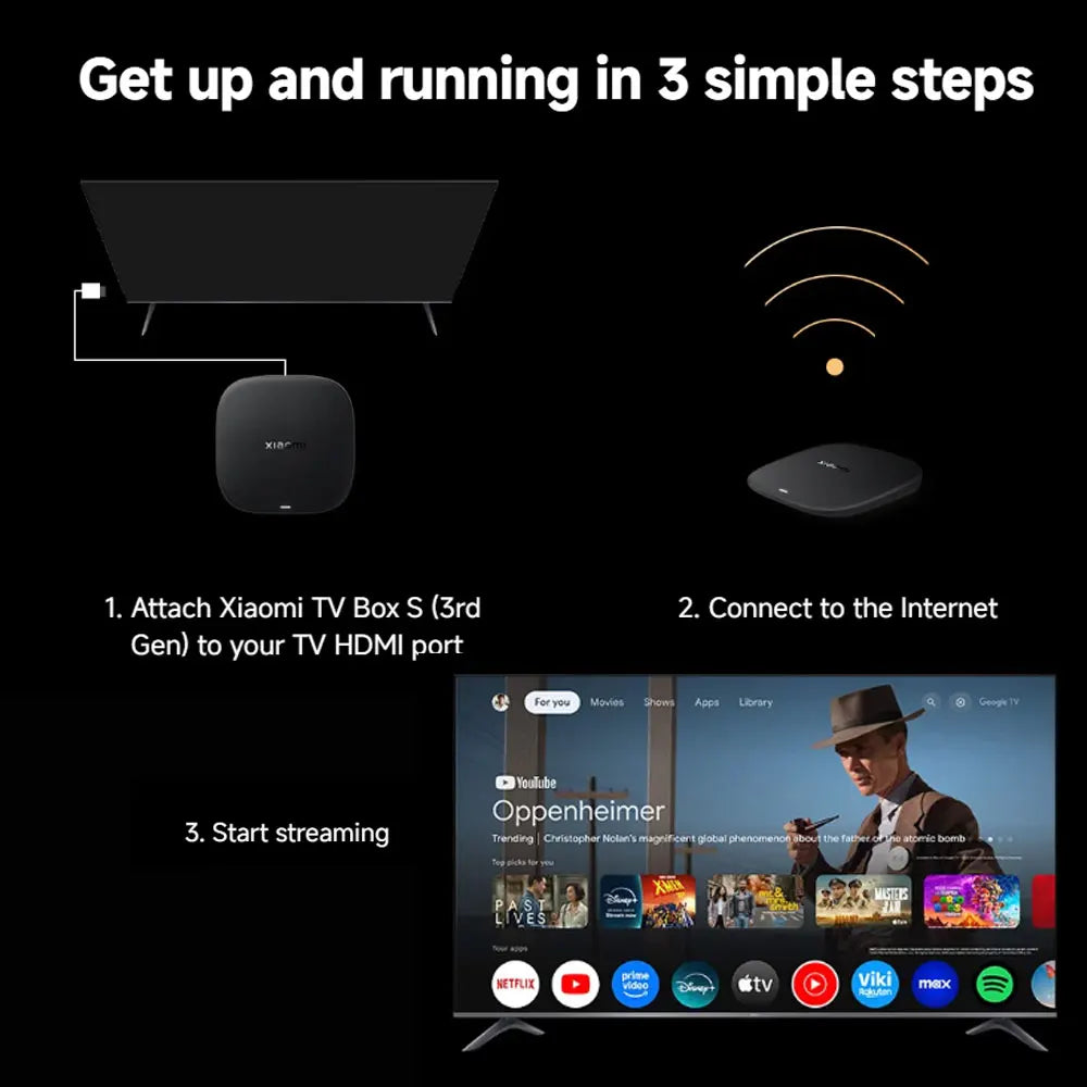 Xiaomi TV Box S 3ra Generación 4K UHD Google TV Dolby Vision HDR10+ WiFi Bluetooth