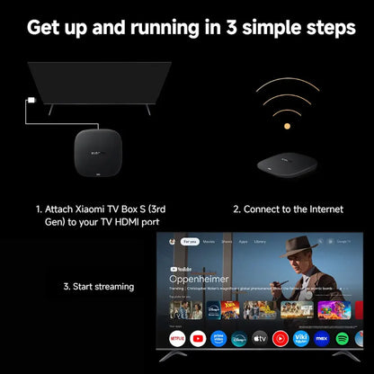 Xiaomi TV Box S 3ra Generación 4K UHD Google TV Dolby Vision HDR10+ WiFi Bluetooth