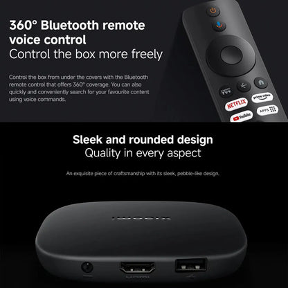 Xiaomi TV Box S 3ra Generación 4K UHD Google TV Dolby Vision HDR10+ WiFi Bluetooth